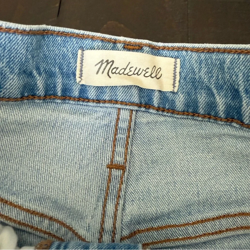 Madewell Women’s High Waisted Cropped Balloon Jeans Light Blue Wash Size 27 - Picture 8 of 15